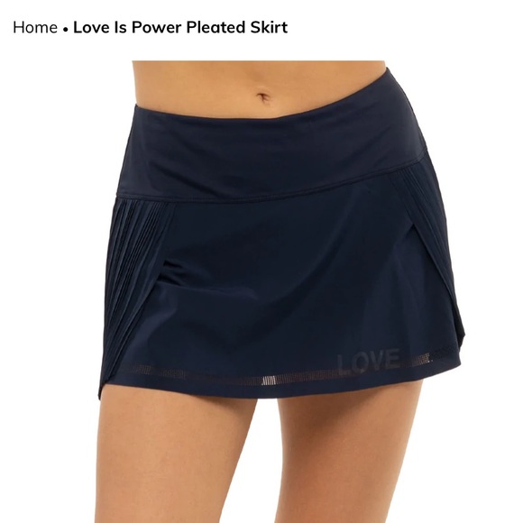 Lucky In Love Women's Tennis Skirt - Berry Sweet Performance Rib With Built-in Shorts | Athletic Skort